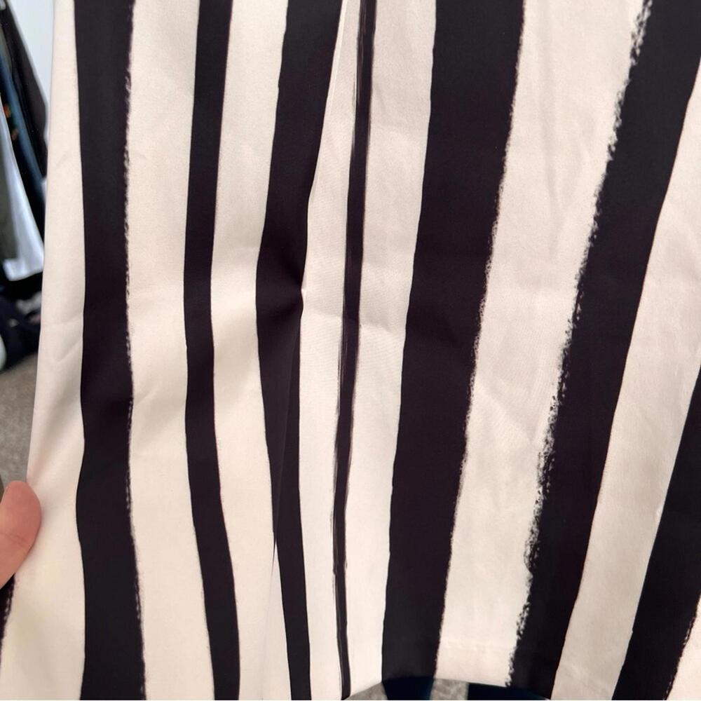 Topshop Black and White Striped Mini Dress - Picture 3 of 8